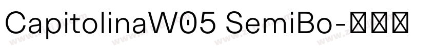 CapitolinaW05 SemiBo字体转换